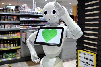 de sociale robot Pepper 