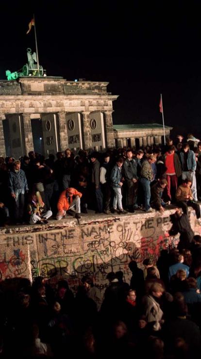 de val van de Berlijnse Muur 