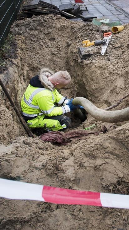 Werkzaamheden aan het warmtenet of gasleiding netwerk