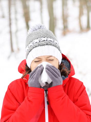 wandelen in de winterkou