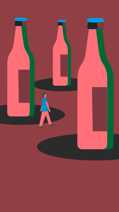 een alcoholverslaving