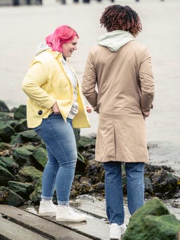 vrouw met overgewicht
