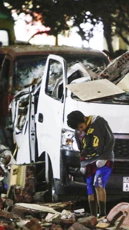 de ravage na een aanslag in Egypte