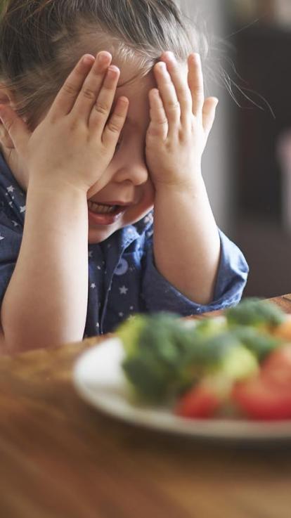 een kind wil geen groente eten