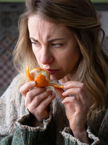 iemand kan niet meer goed ruiken