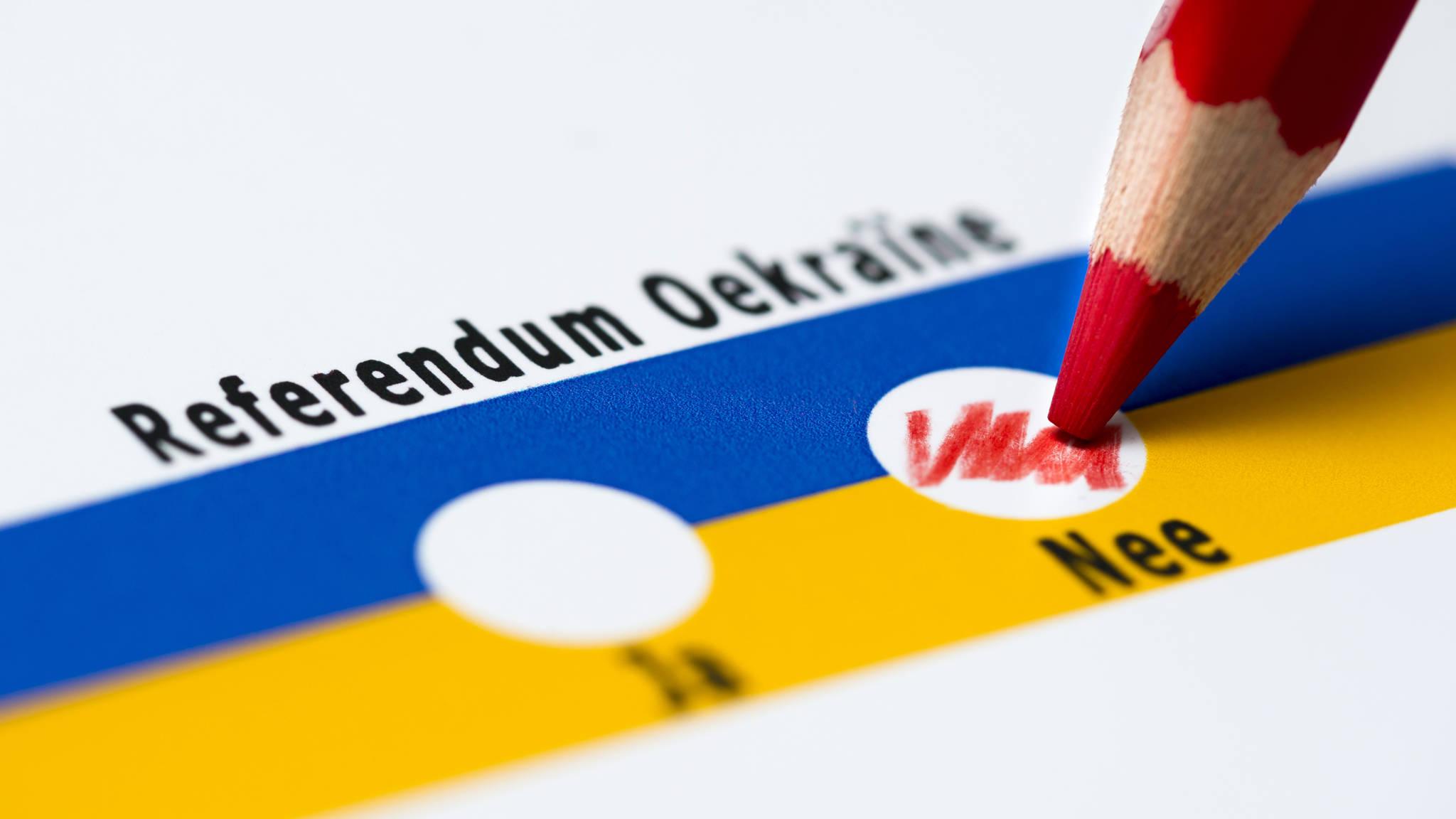 Oekraine referendum stembiljet 