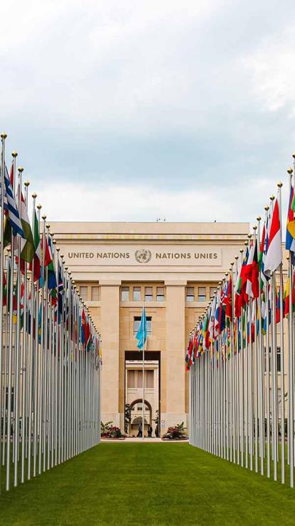 het kantoor van de VN in Genève
