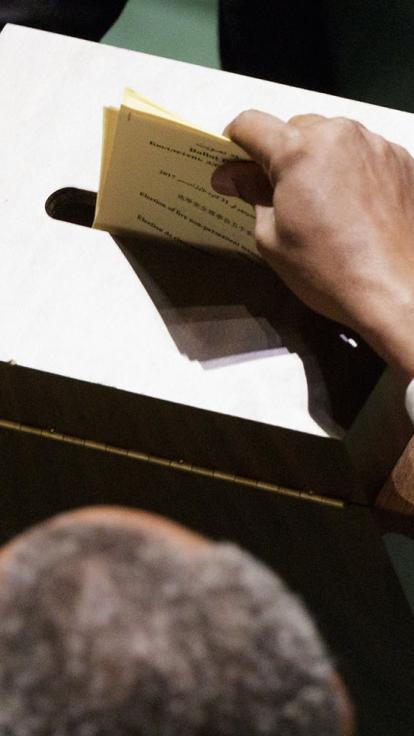 stemmen bij de algemene vergadering van de vn