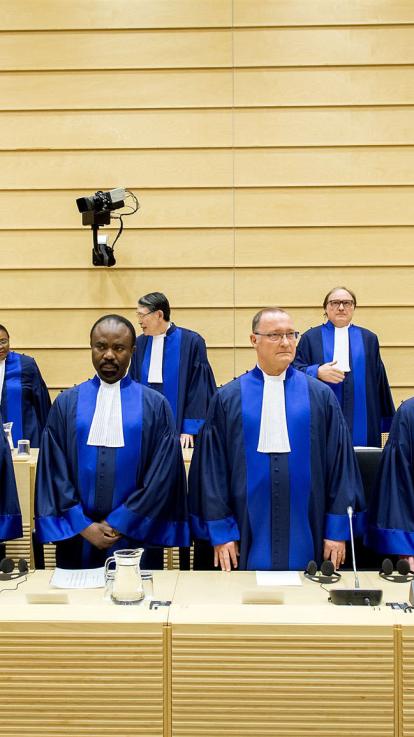 rechters in het Internationaal Strafhof in Den Haag