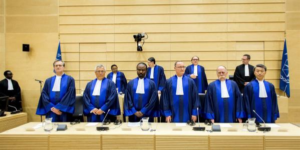 rechters in het Internationaal Strafhof in Den Haag