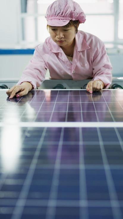 zonnecellen worden gemaakt van silicium