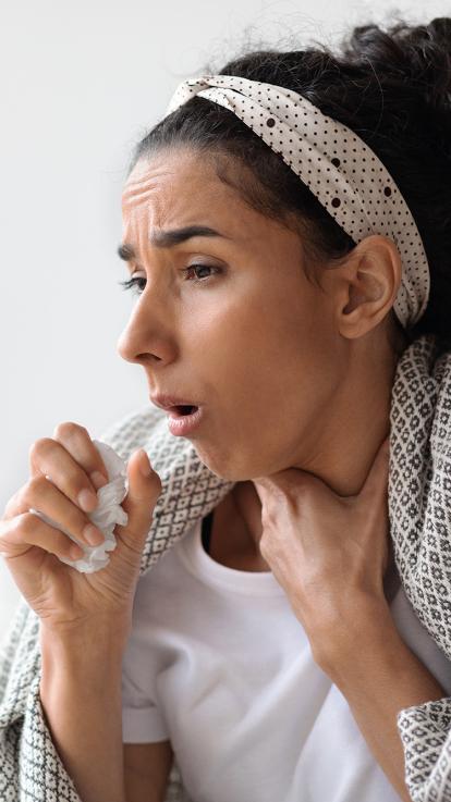 iemand met een heftige allergische reactie op pinda