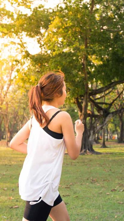 buiten aan het hardlopen