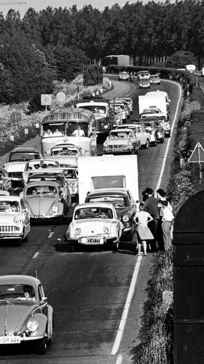 ongeluk met de caravan op de snelweg
