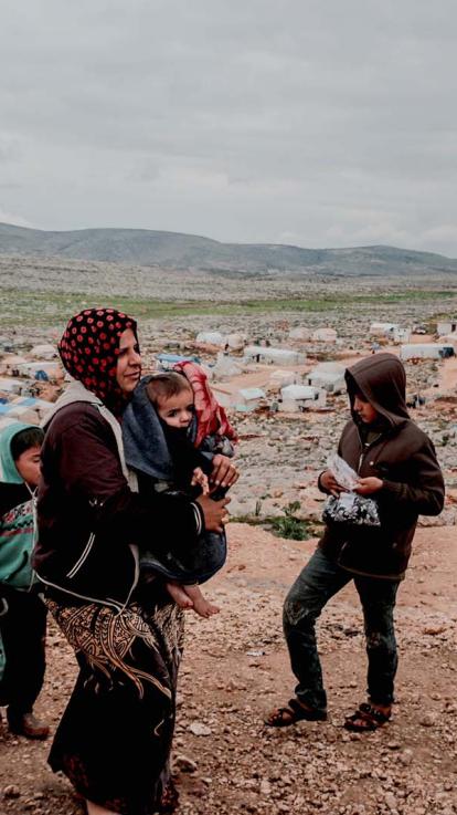 mensen die op de vlucht zijn