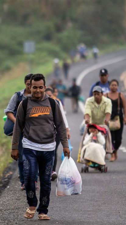 migranten uit Honduras