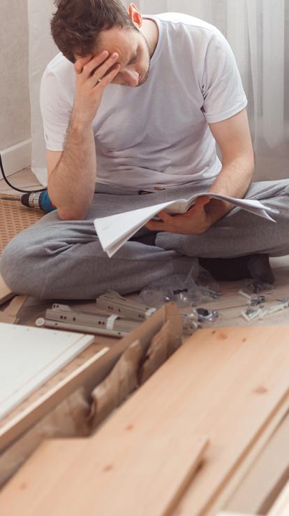 handleiding lezen voor meubelstuk