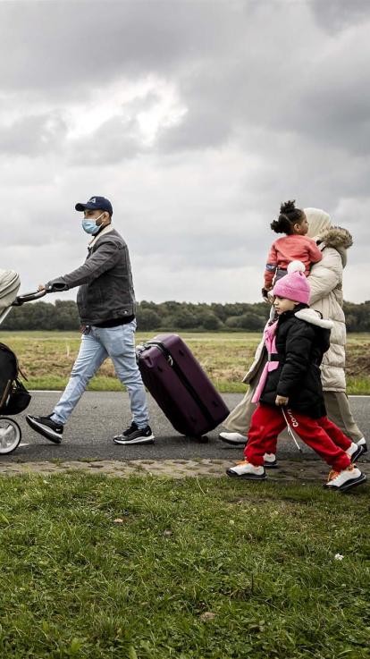 vluchtelingen op de vlucht 