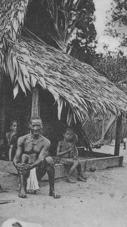 marrons voor hun huis rond 1900