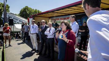 Van der Plas spreekt boeren toe