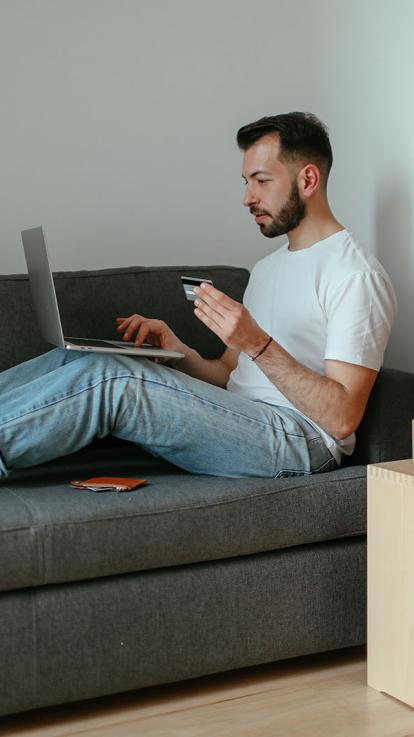 iemand doet een betaling