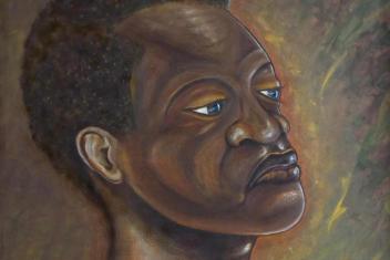 Verzetsheld Tula op schilderij