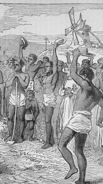 tot slaaf gemaakte mensen komen in opstand tegen hun eigenaren