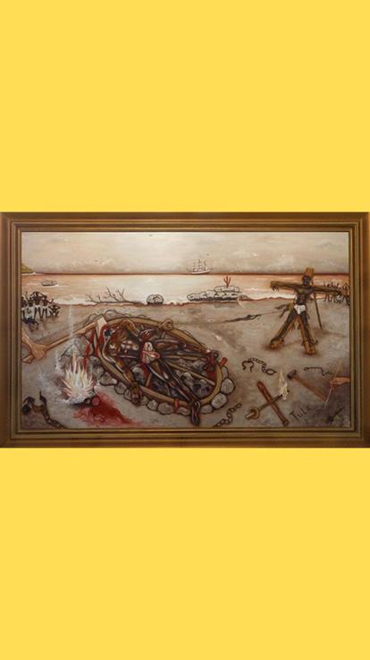 schilderij van onthoofding Tula