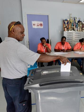 stemmen bij de verkiezingen