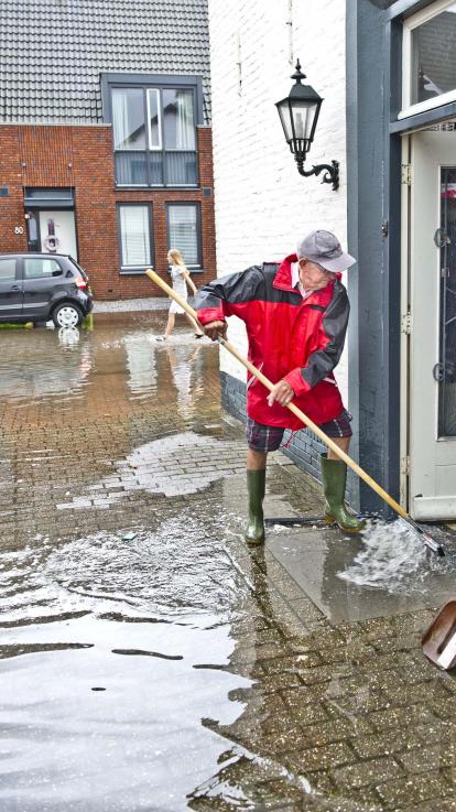 huis na overstroming in LImburg