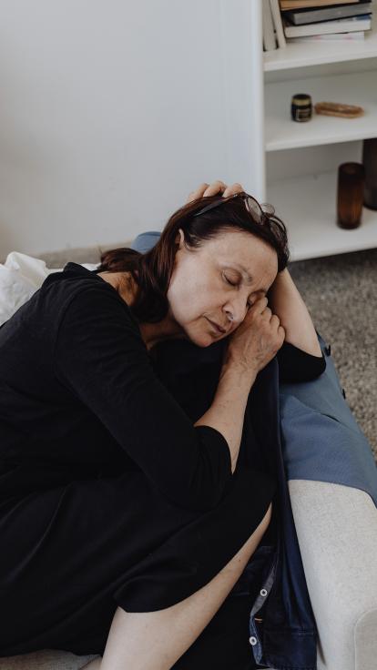 iemand die zich psychisch slecht voelt