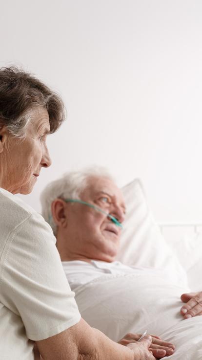 iemand die uitzichtloos en ondraaglijk aan het lijden is