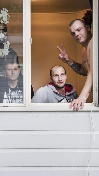 Poolse arbeidsmigranten in hun woning