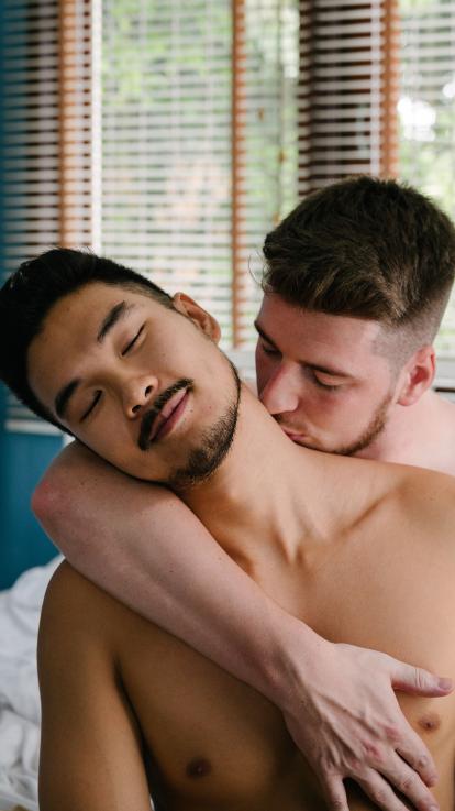 stelletje kust intiem in bed