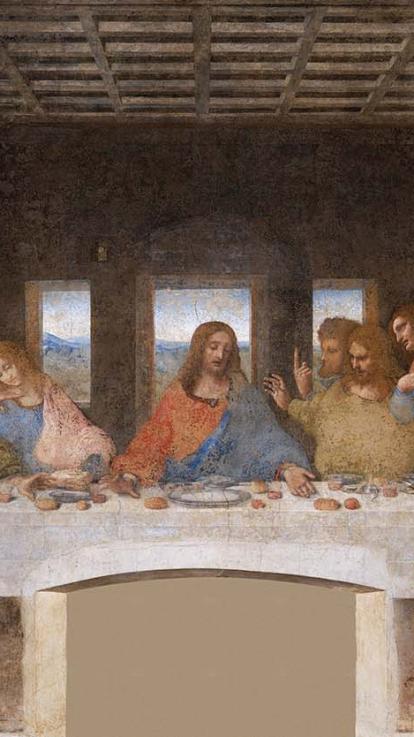 het schilderij Het Laatste Avondmaal van Leonardo da Vinci