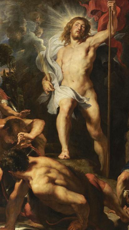 het schilderij De verrijzenis van Christus van Peter Paul Rubens