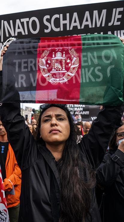 Protest in NL Afghanistan 