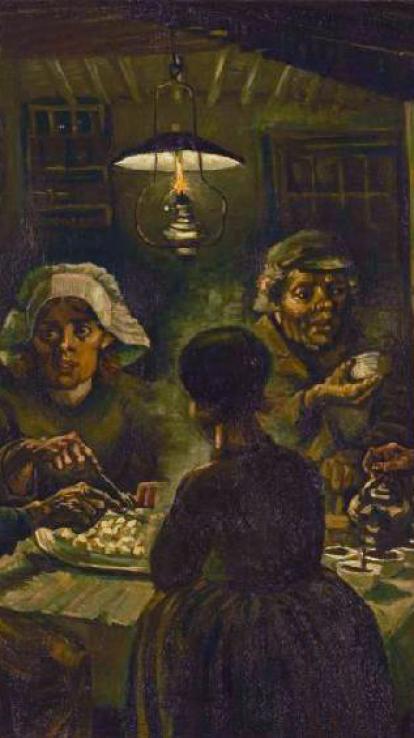 Het schilderij 'De Aardappeleters' van Van Gogh