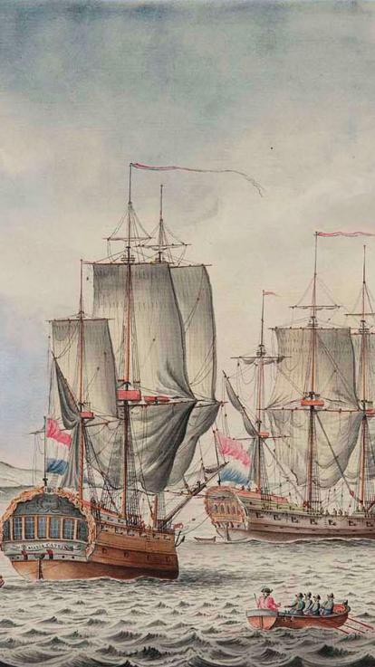 Nederlandse schepen op zee