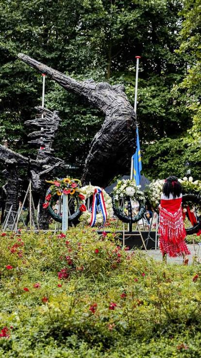 herdenking van het slavernijverleden in Amsterdam