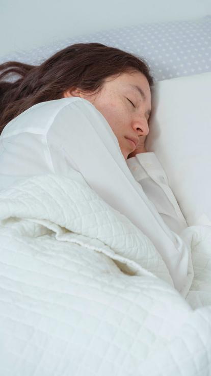 iemand is aan het slapen