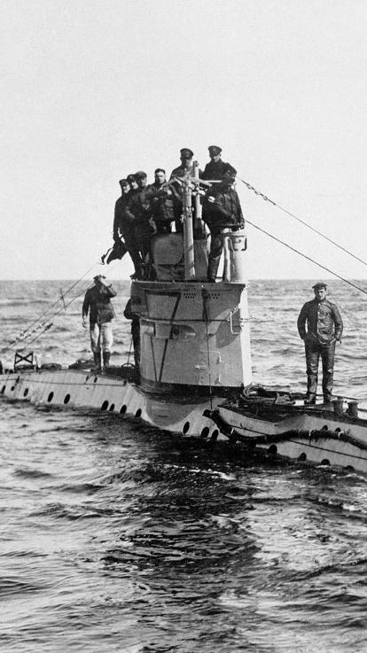 u-boot van de duitsers tijdens eerste wereldoorlog