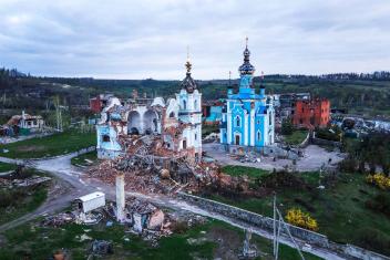 ruïne Oekraïne oorlog 2022