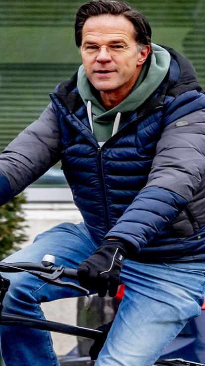 rutte op de fiets
