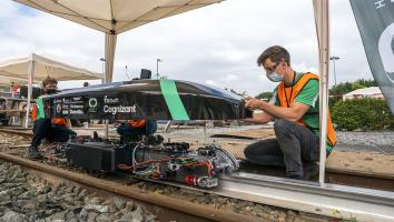hyperloop-model van de TU Delft