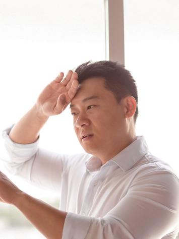 iemand heeft het warm 