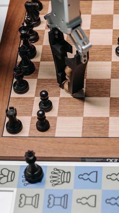 een AI aan het schaken