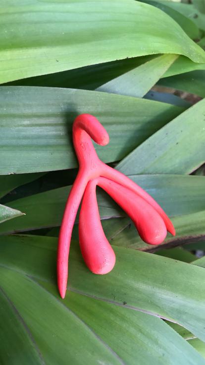 clitoris tussen bladeren