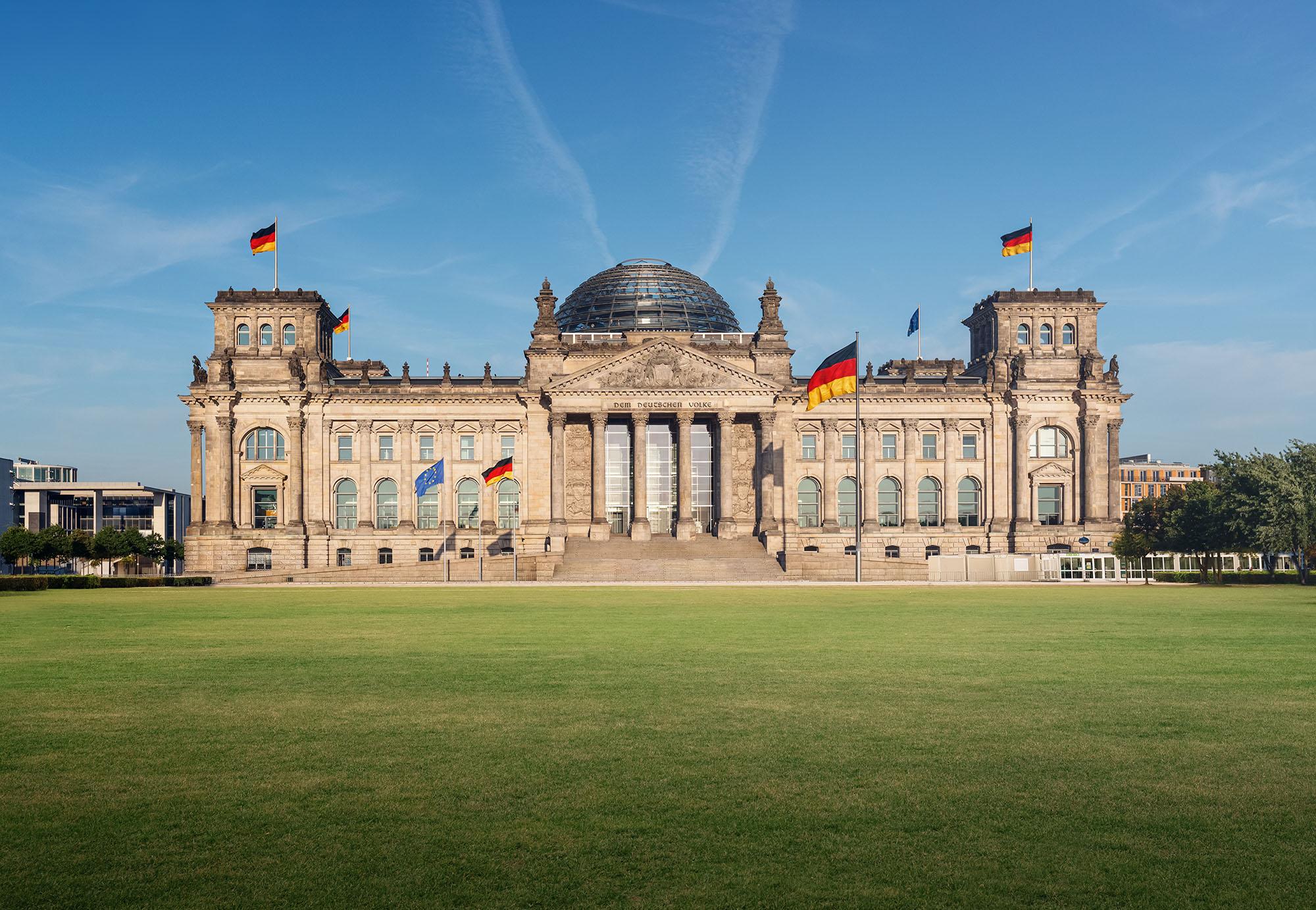 het Reichstaggebouw is het Duitse parlementsgebouw