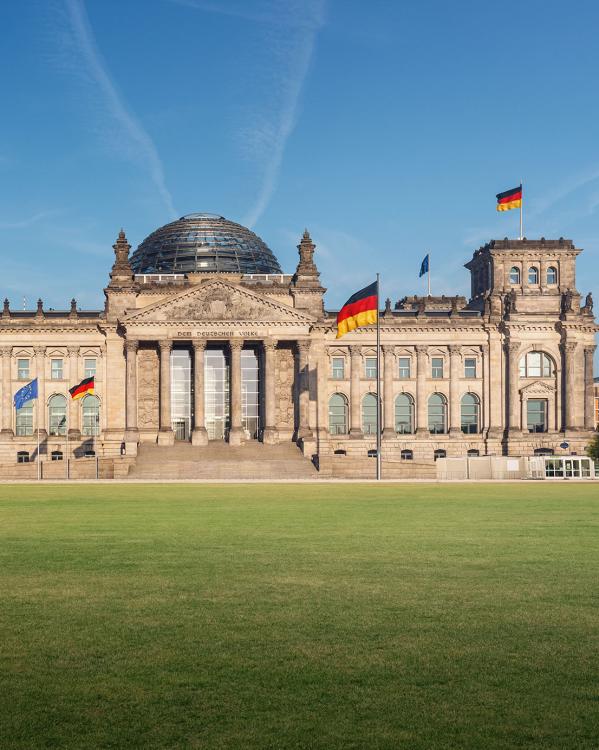 het Reichstaggebouw is het Duitse parlementsgebouw